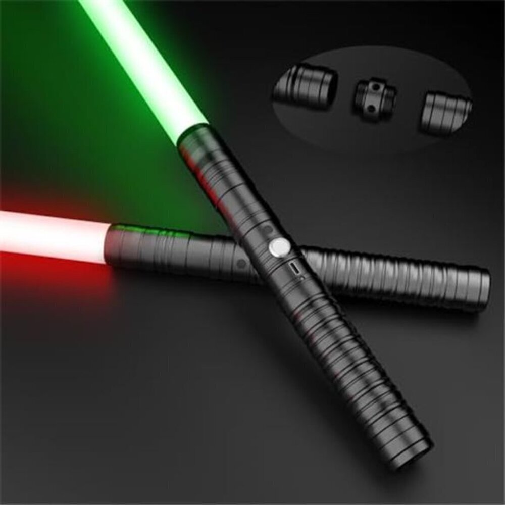 RGB Lightsaber Dueling Set Metal Hilt 16 Color FX Sound